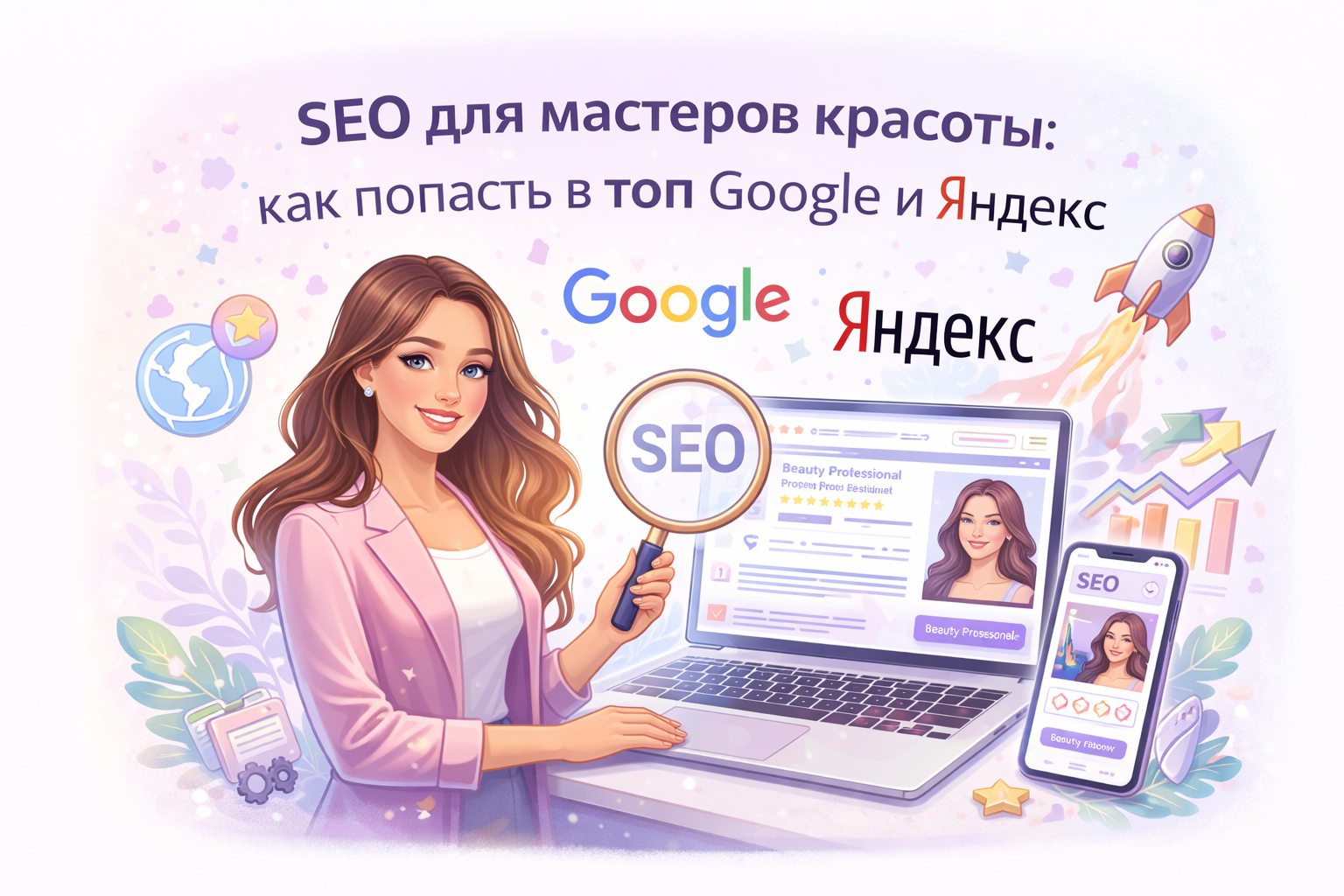 SEO для мастеров красоты: как попасть в топ Google и Яндекс